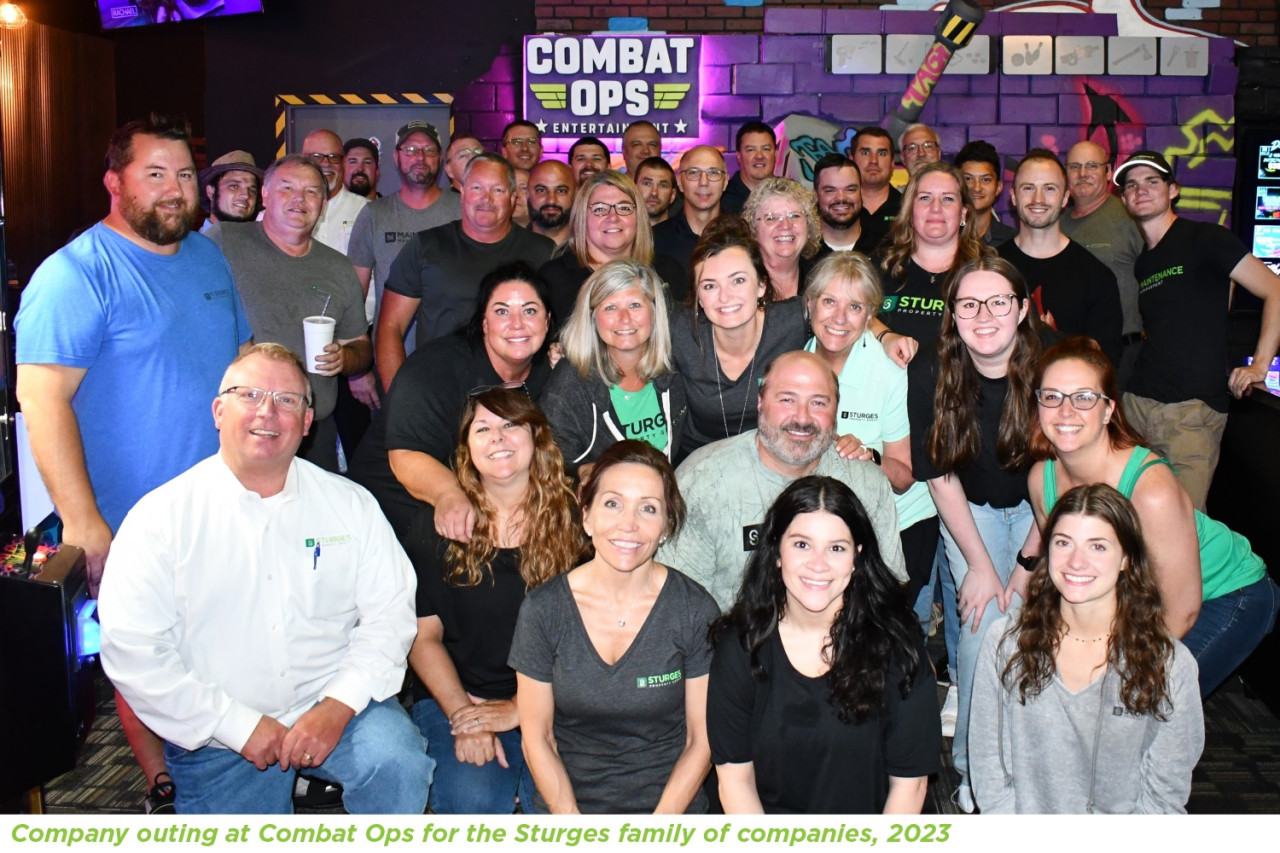 Sturges company outing at Combat Ops, Fort Wayne, Indiana 2023