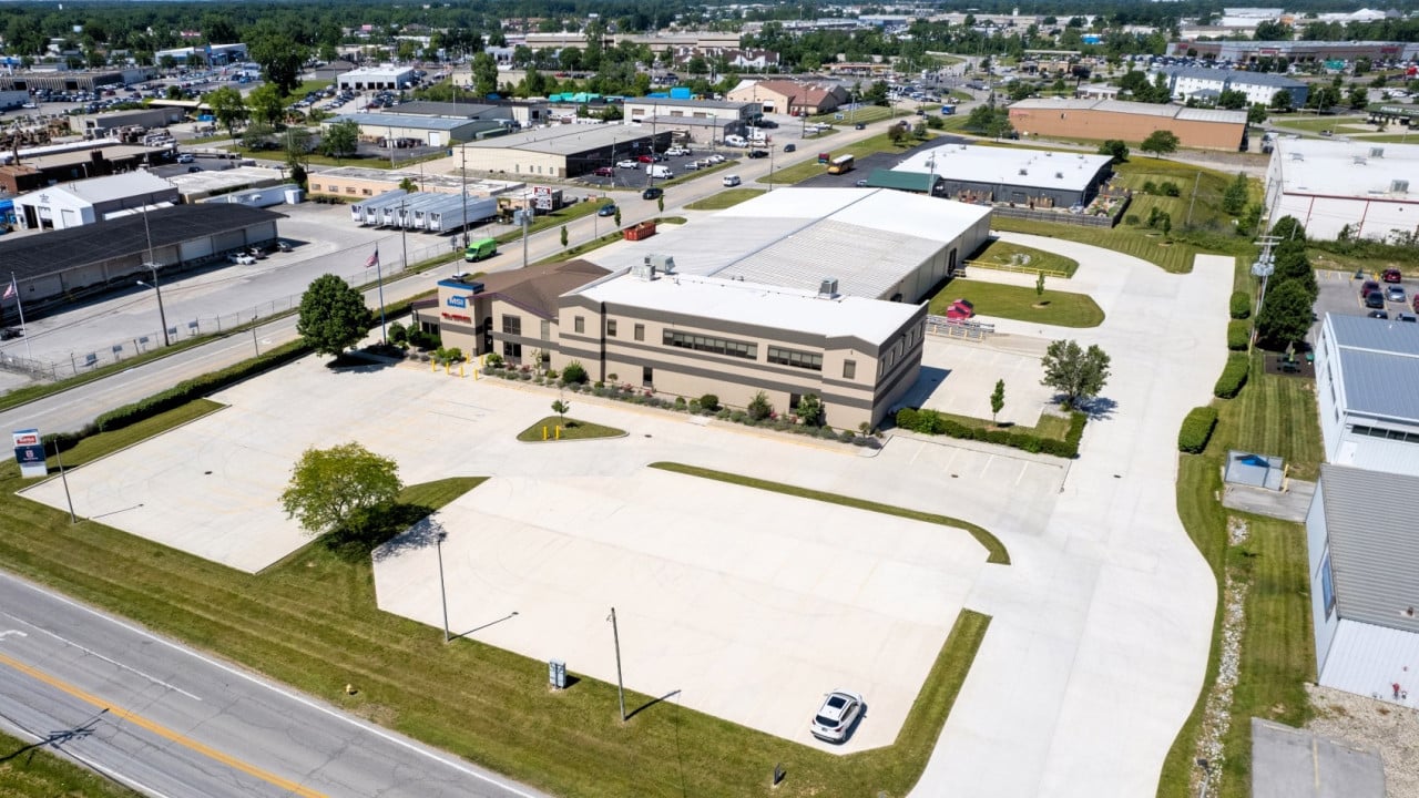 Sturges Property Group - Drone of 1501 Industrial Road, Fort Wayne, IN, Former Mill Supply