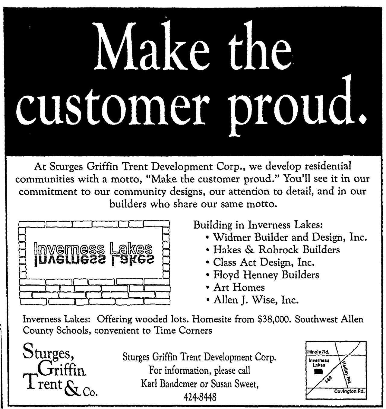 Sturges Property Group/Sturges Development Group - Inverness Lakes Advertisement, 1994