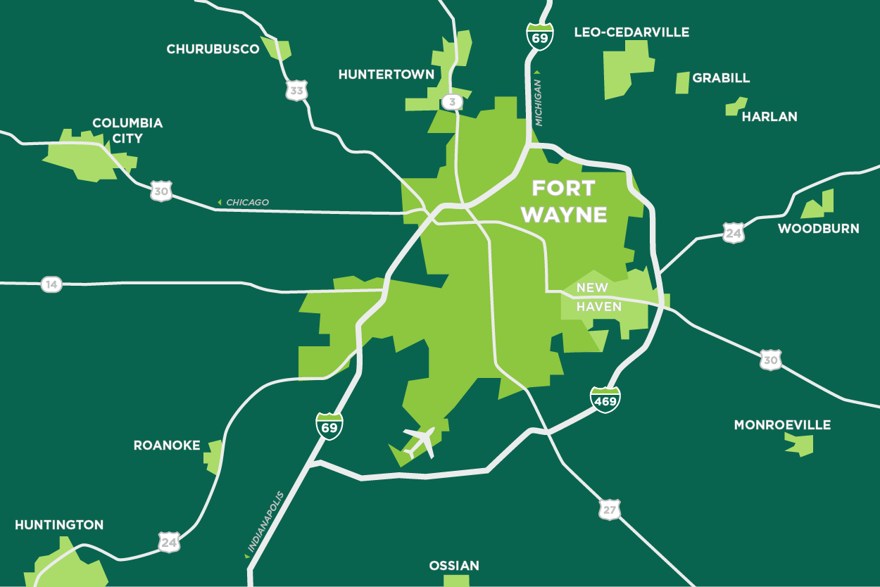 Sturges Property Group - Fort Wayne Area Map