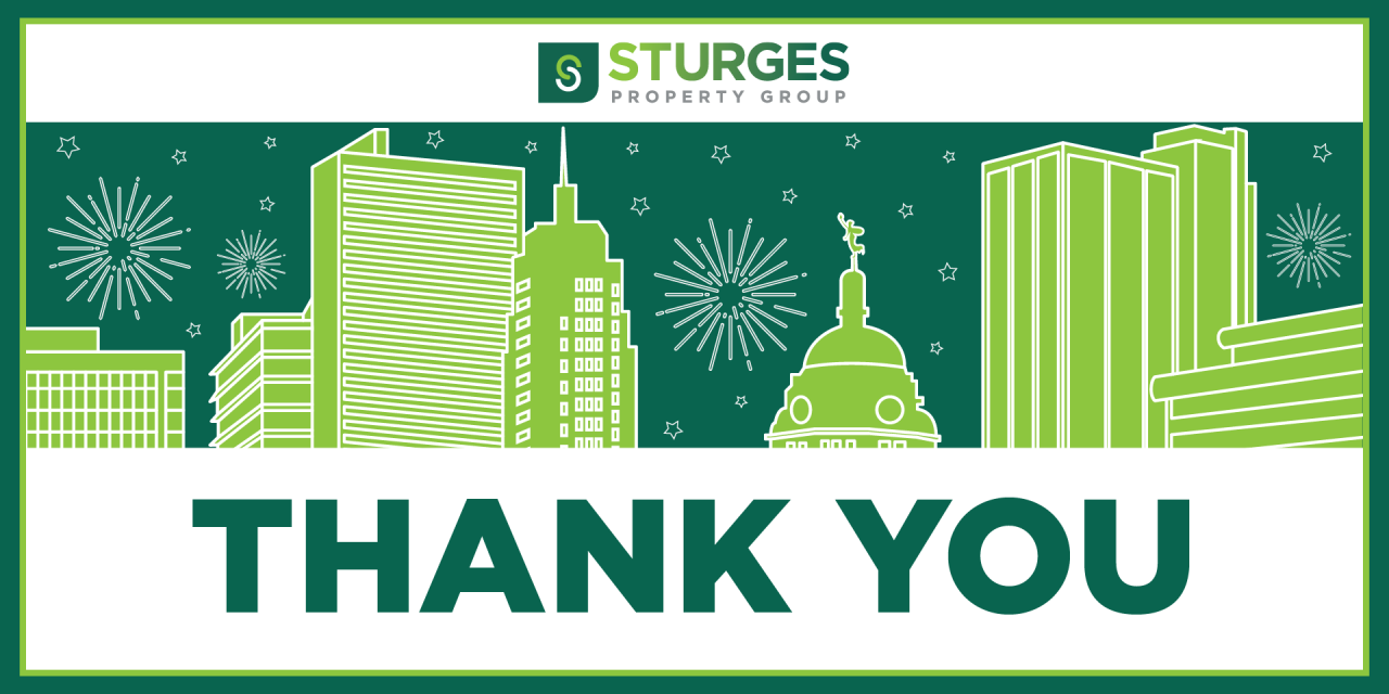 Sturges Property Group - 2021 Thank You Graphic