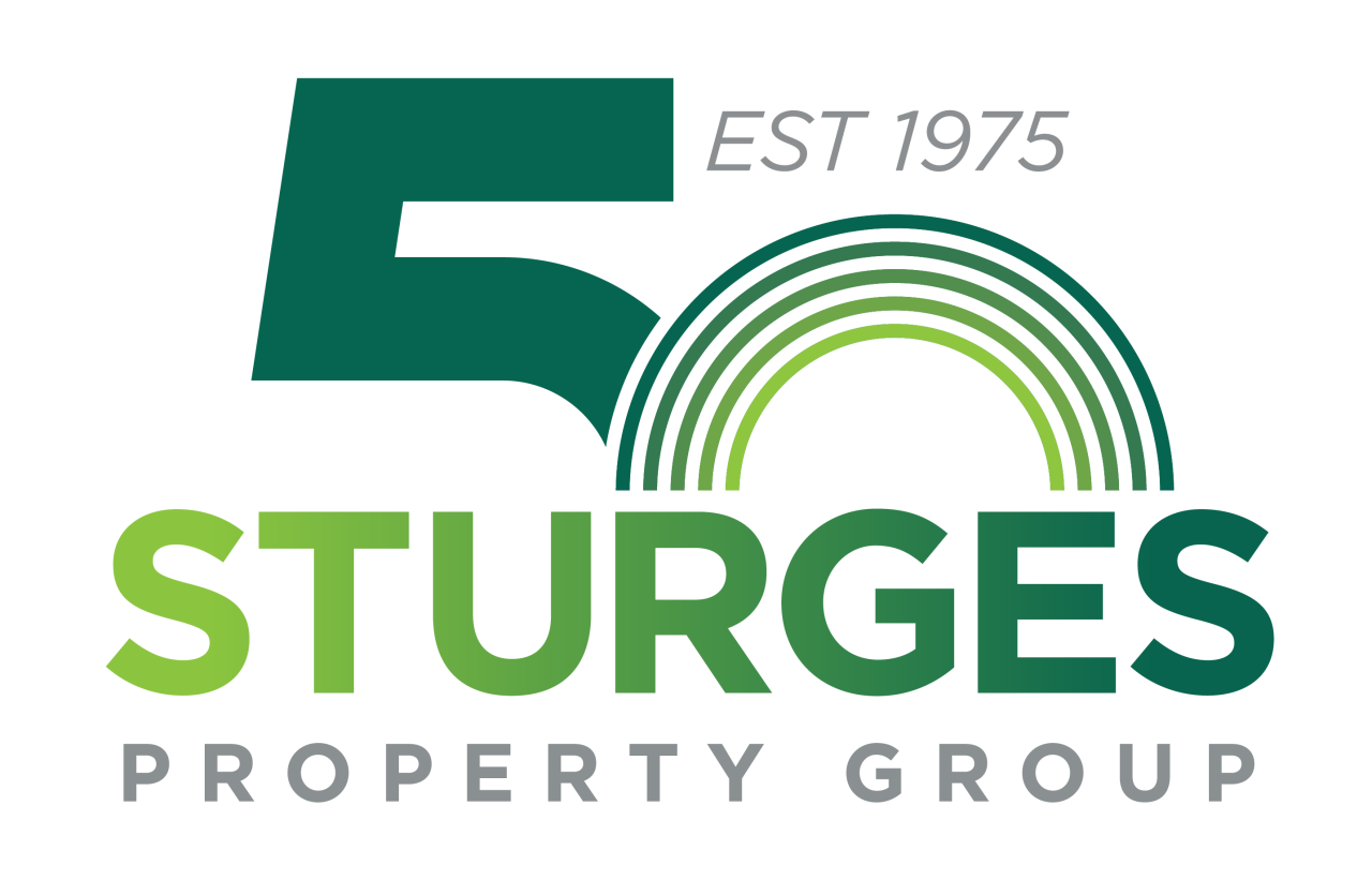 Sturges Property Group's 50th logo