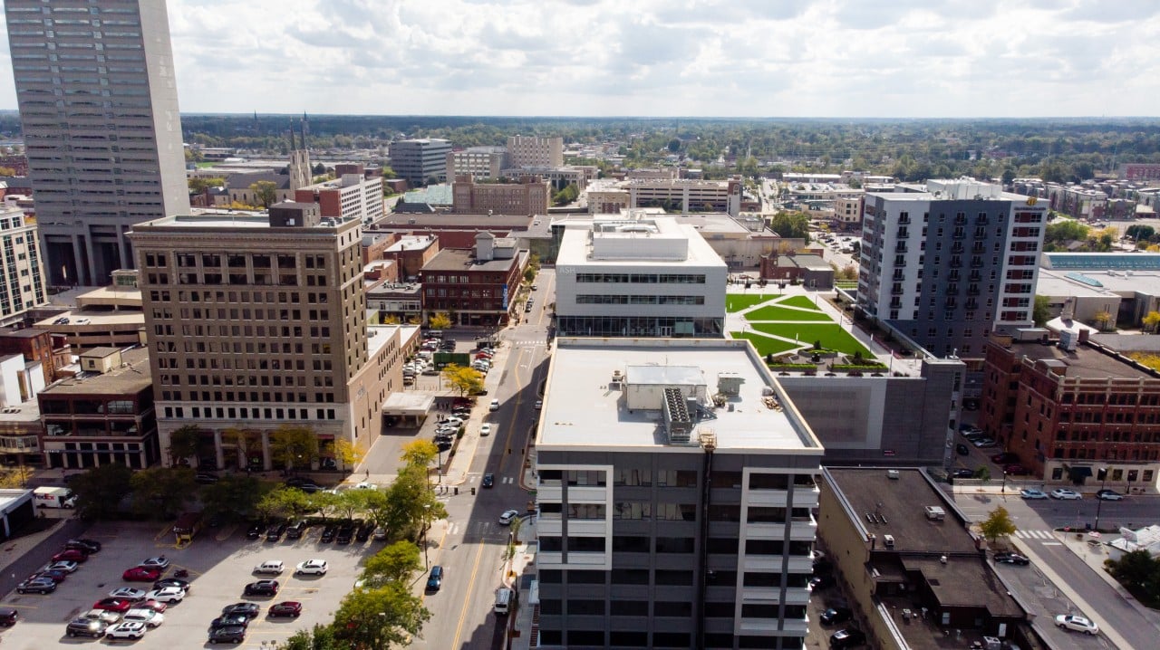 Sturges Property Group - Drone of Downtown Fort Wayne, 2018