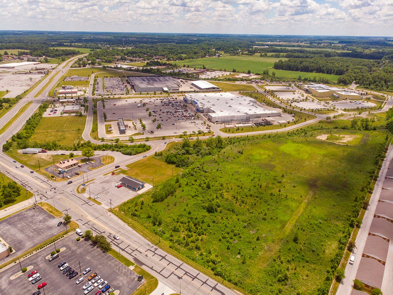 Sturges Property Group - Drone of Southtown Center Shopping Area Land