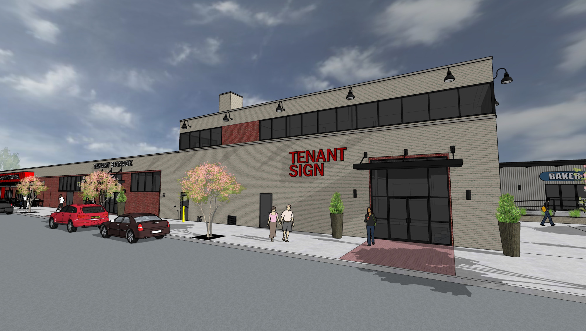 Sturges Property Group - Baker Street Centre downtown Fort Wayne retail/restaurant space for lease