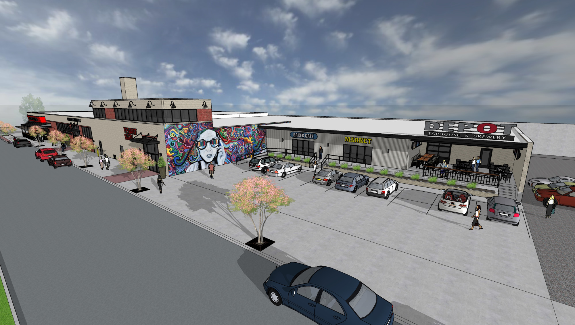 Sturges Property Group - Baker Street Centre downtown Fort Wayne retail/restaurant space for lease