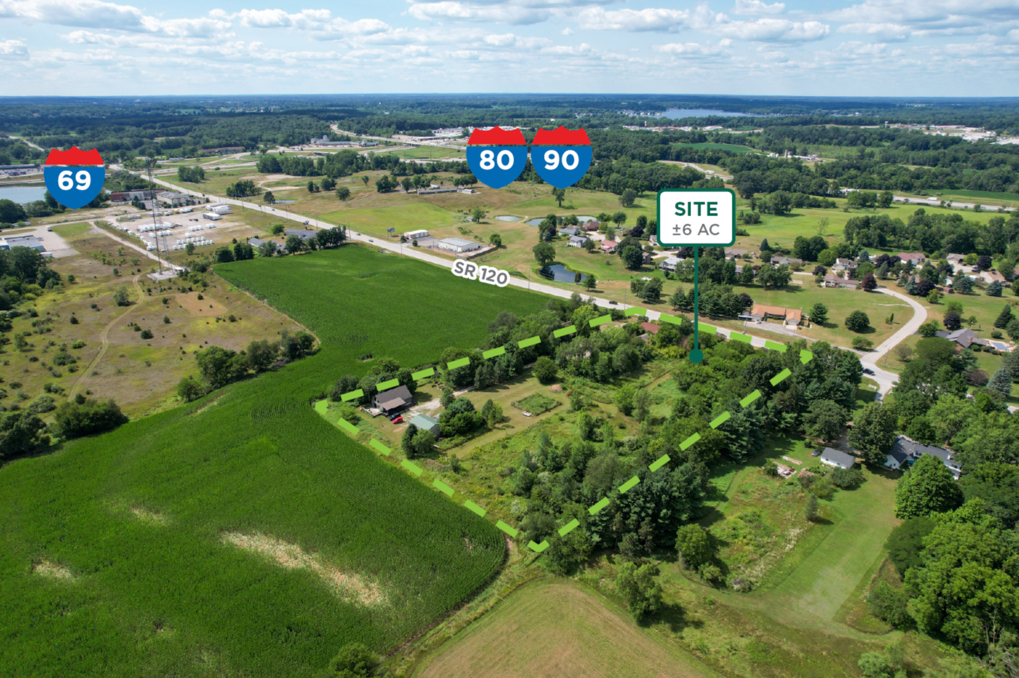 Sturges Property Group - 189 & 215 E SR 120, Fremont, IN 46737. Mixed-use property for sale.