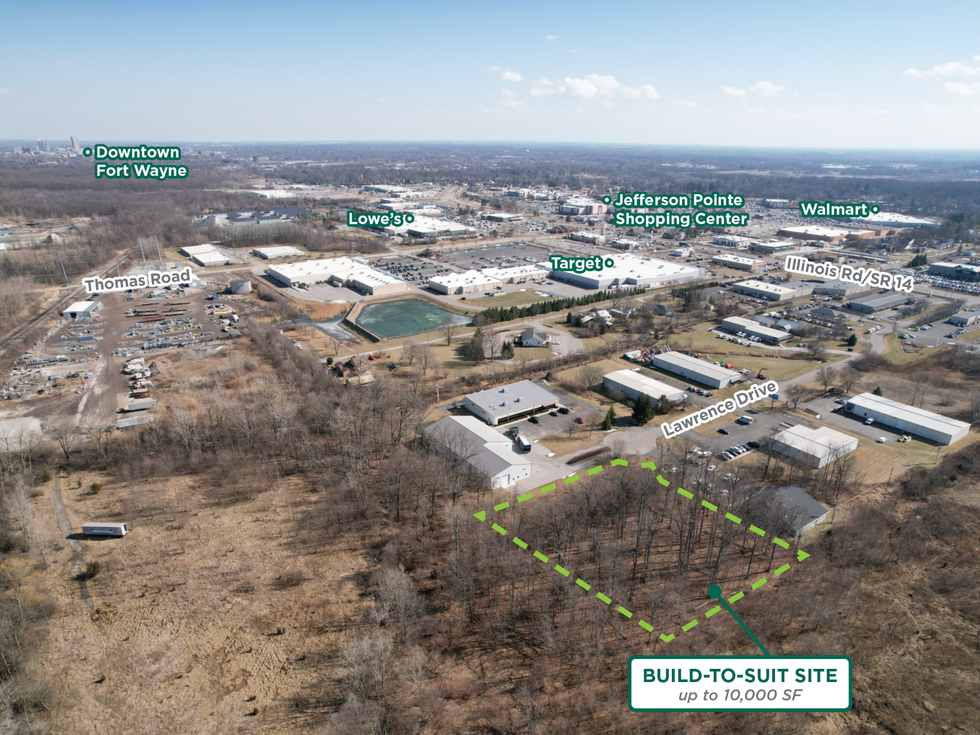 Sturges Property Group - 815 Lawrence Dr, Fort Wayne, IN 46804. BTS Land For Sale.