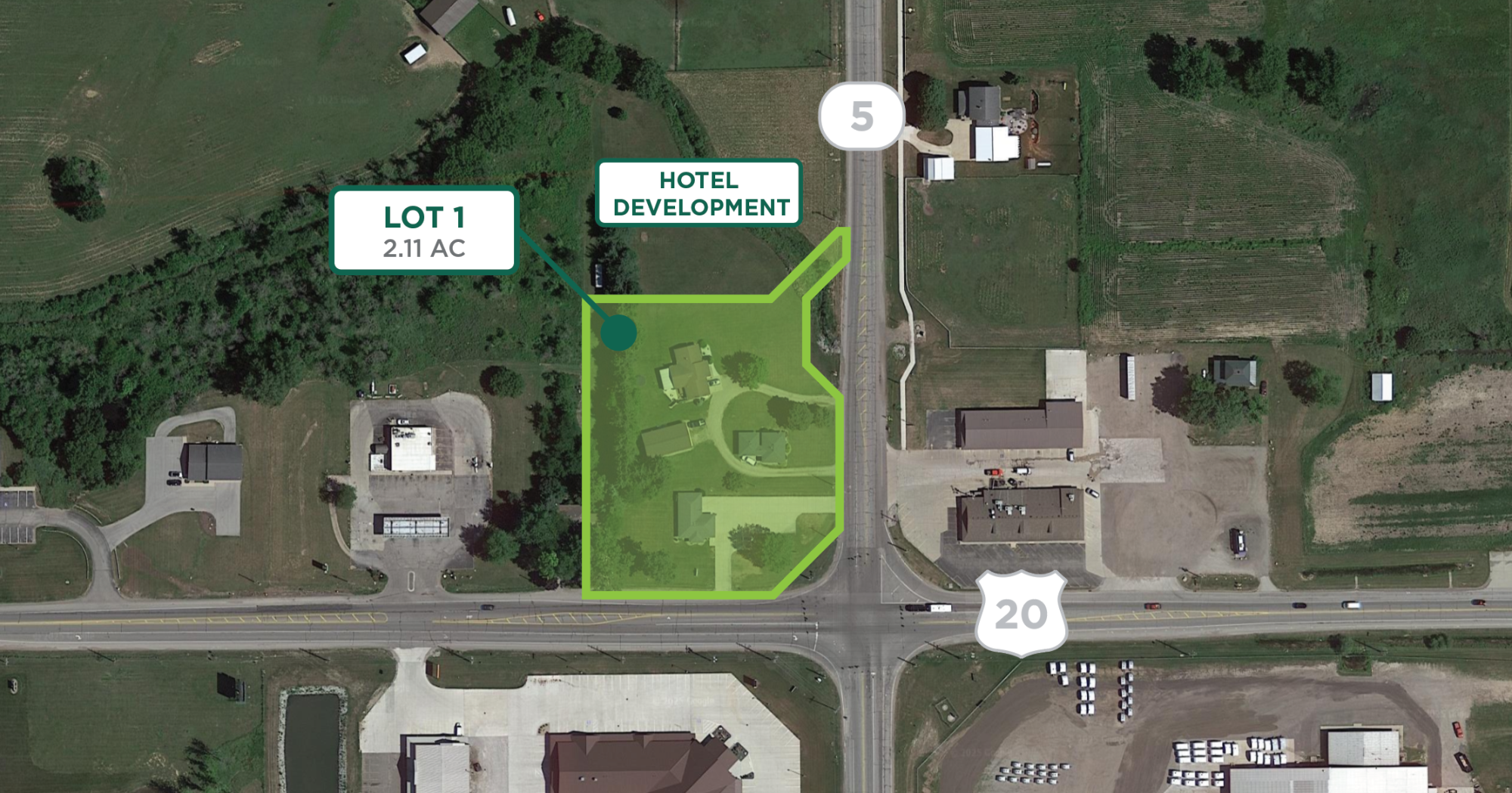Sturges Property Group - 1050 SR 5 and US 20, Shipshewana, IN. C-Store Land For Sale.