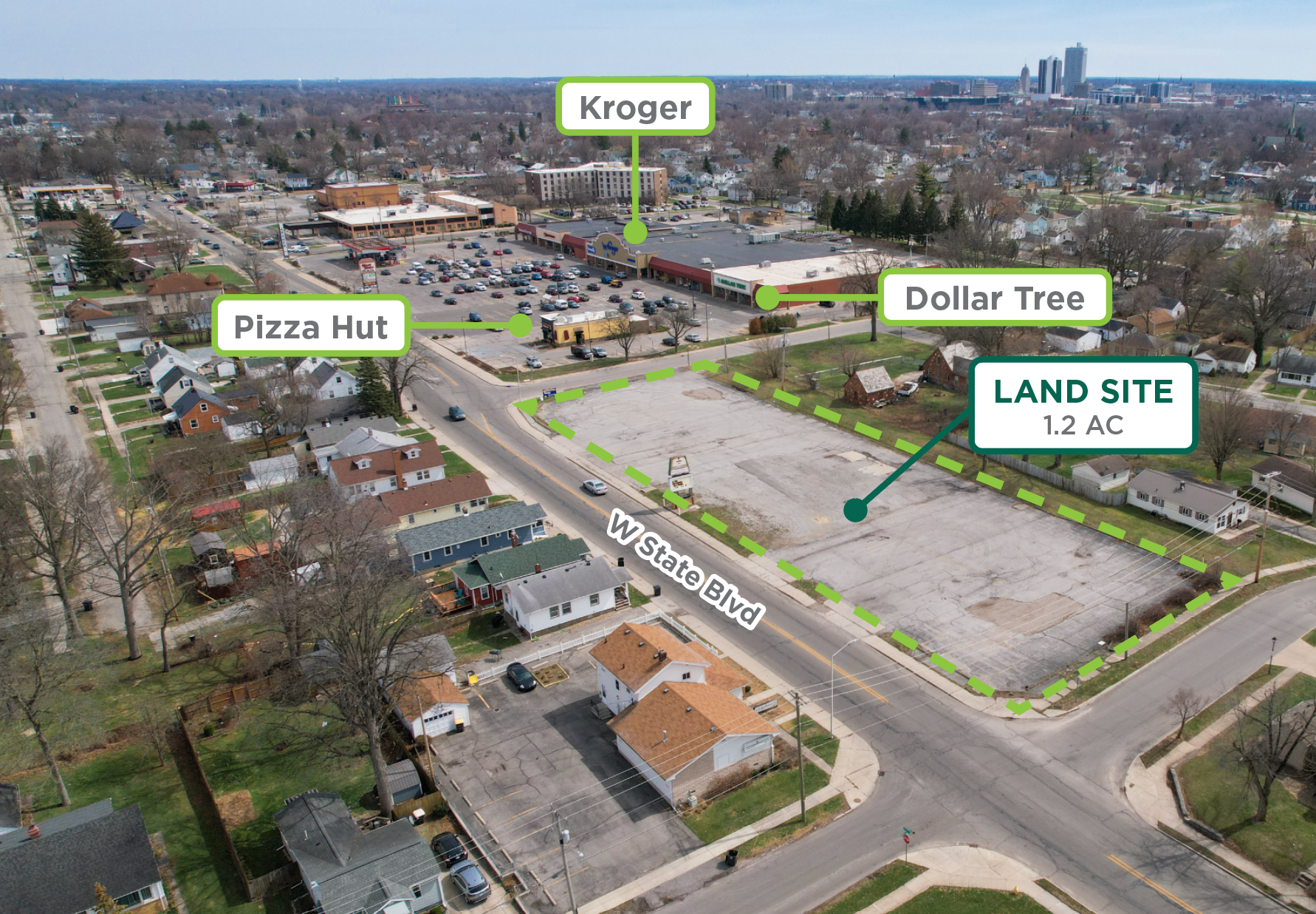 Sturges Property Group - 1329 W State Blvd, Fort Wayne, IN 46808. Land for sale.