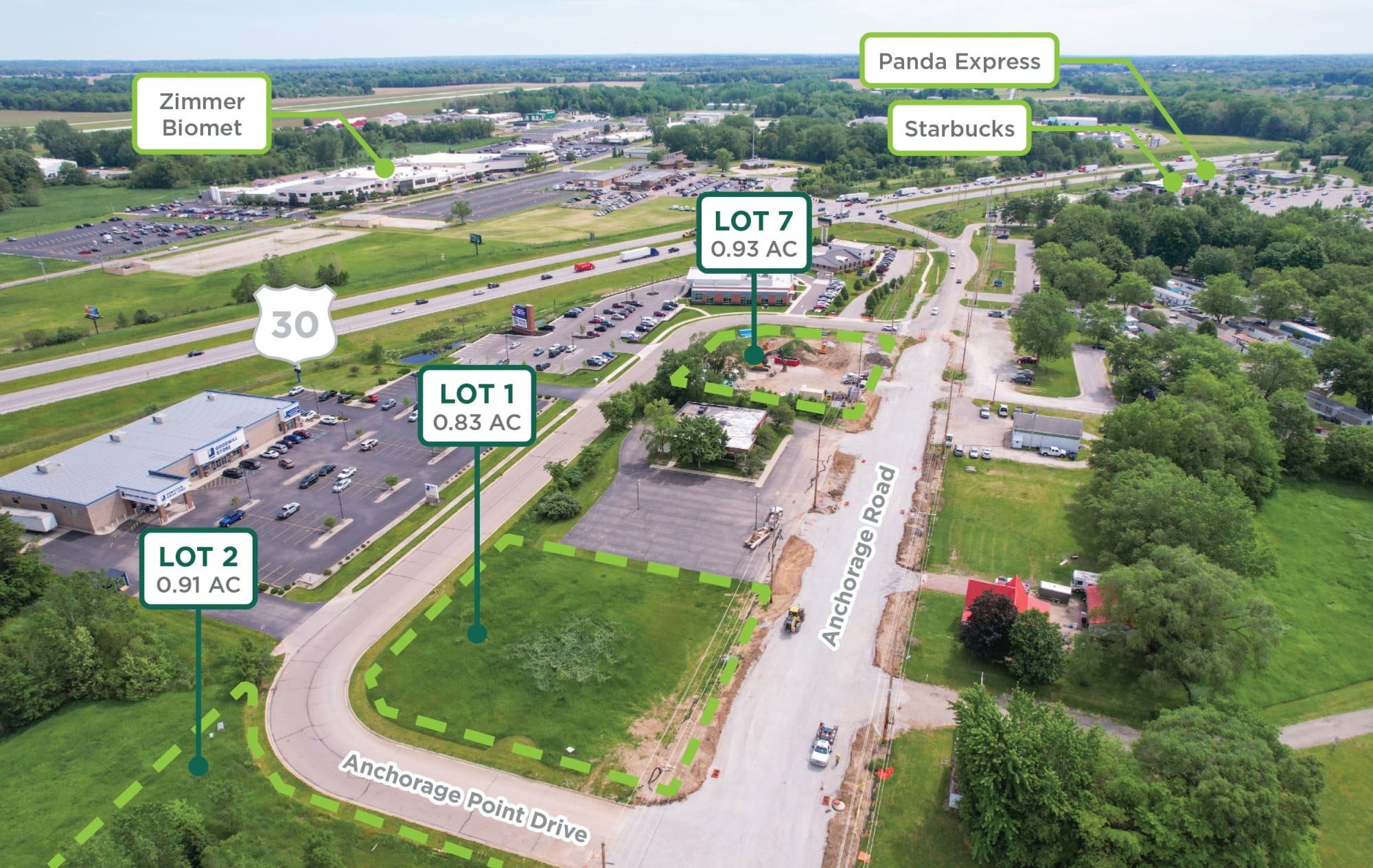 Sturges Property Group - Anchorage Rd & US 30 Warsaw Land For Sale