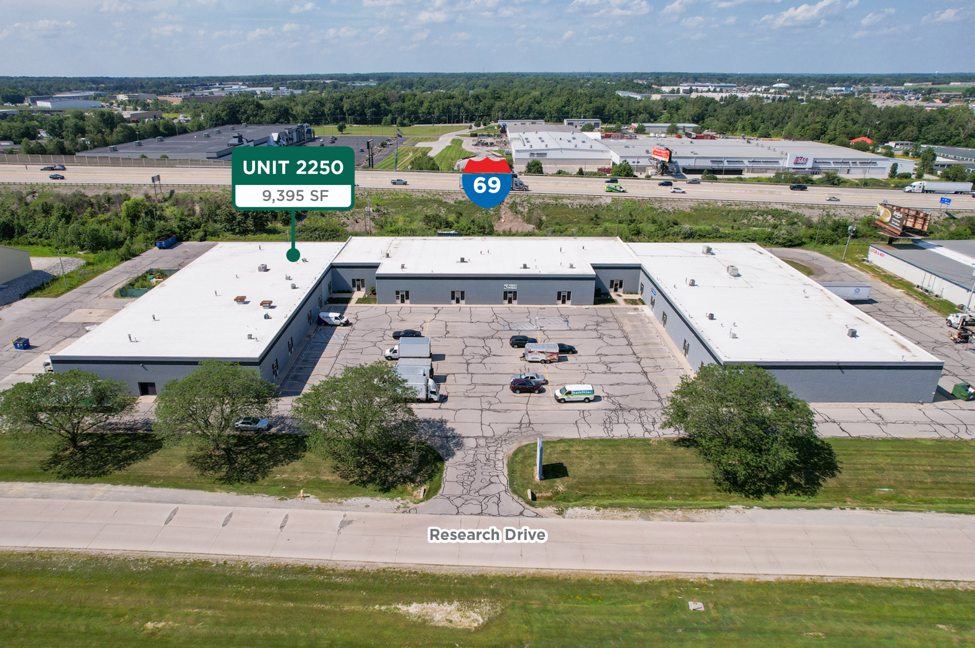 Sturges Property Group - Research Drive Industrial Space for Lease On I-69